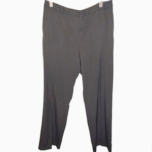 CJ Banks 18 W Dark Gray Wide Leg Dress Pants Trousers